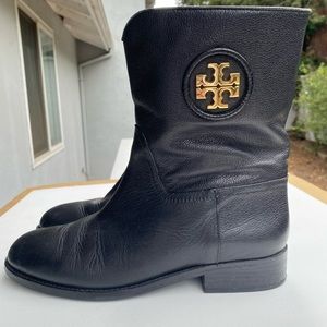 Tory Burch leather Hallie bootie, size 8.